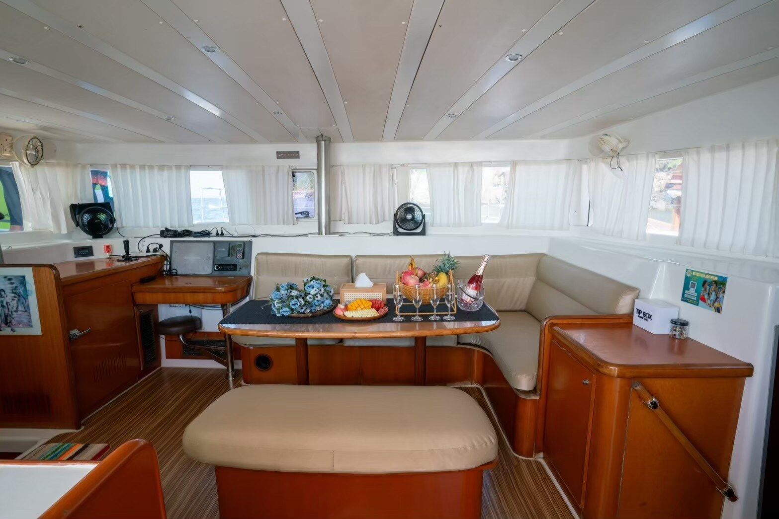 Luxury catamaran cruising in the Andaman Sea near Phuket