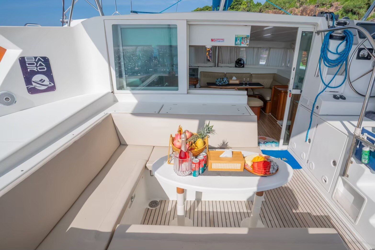 Phuket private boat tour aboard Blue Castle sailing catamaran